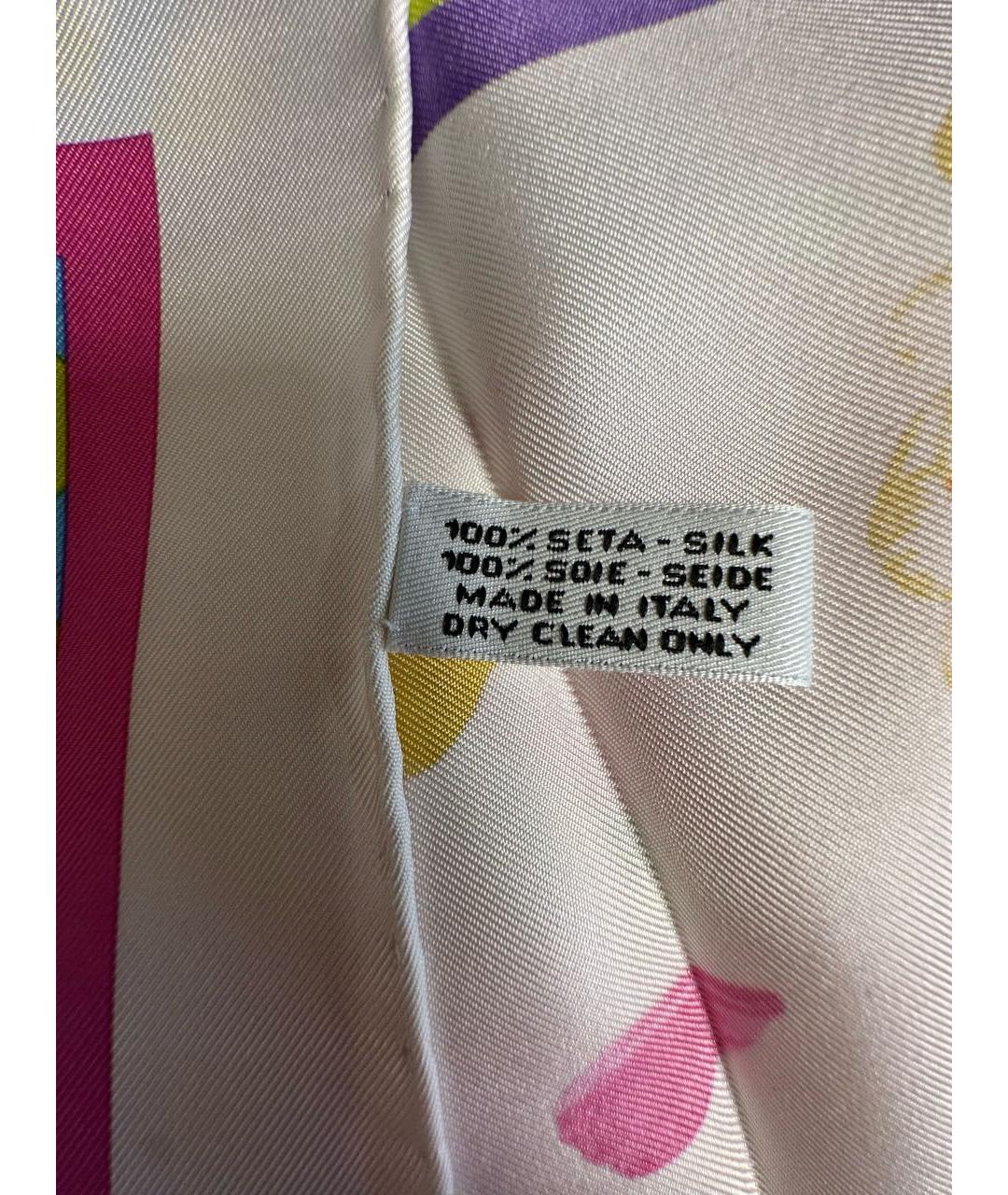PATEK PHILIPPE Белый шелковый платок, фото 6