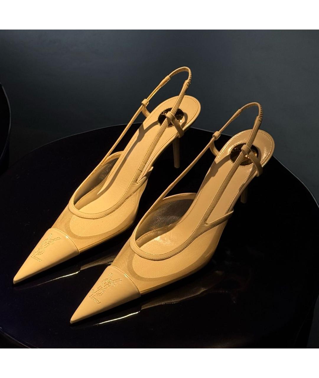 YVES SAINT LAURENT BEAUTY Бежевые туфли, фото 6