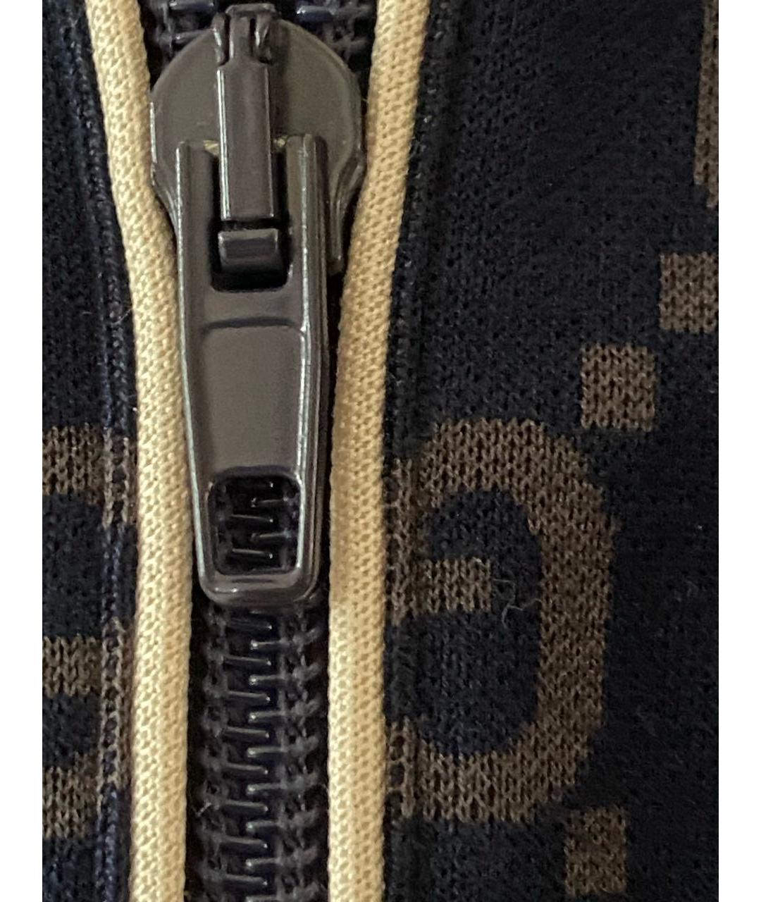 GUCCI Темно-синий хлопко-эластановый спортивный костюм, фото 7