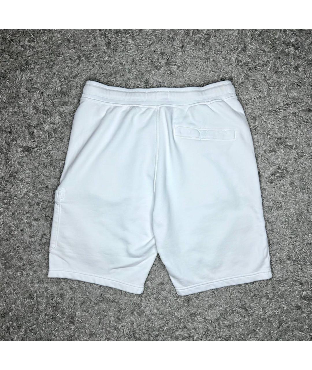 STONE ISLAND Белые хлопковые шорты, фото 5