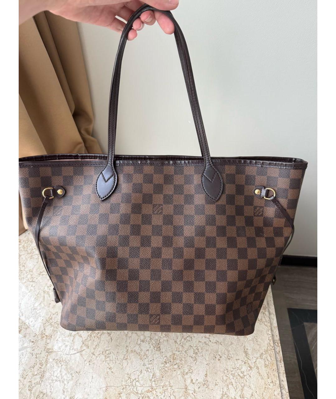 LOUIS VUITTON Коричневая сумка тоут, фото 6