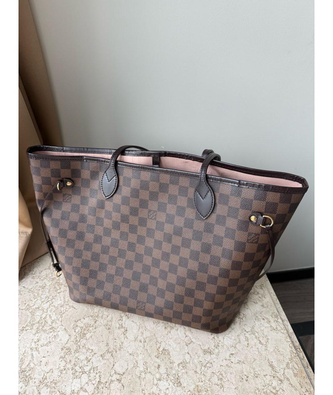 LOUIS VUITTON Коричневая сумка тоут, фото 3