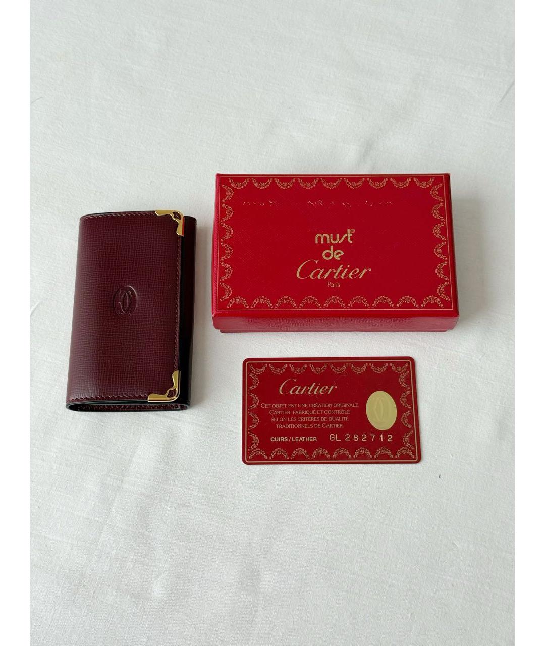 CARTIER Бордовая ключница, фото 4