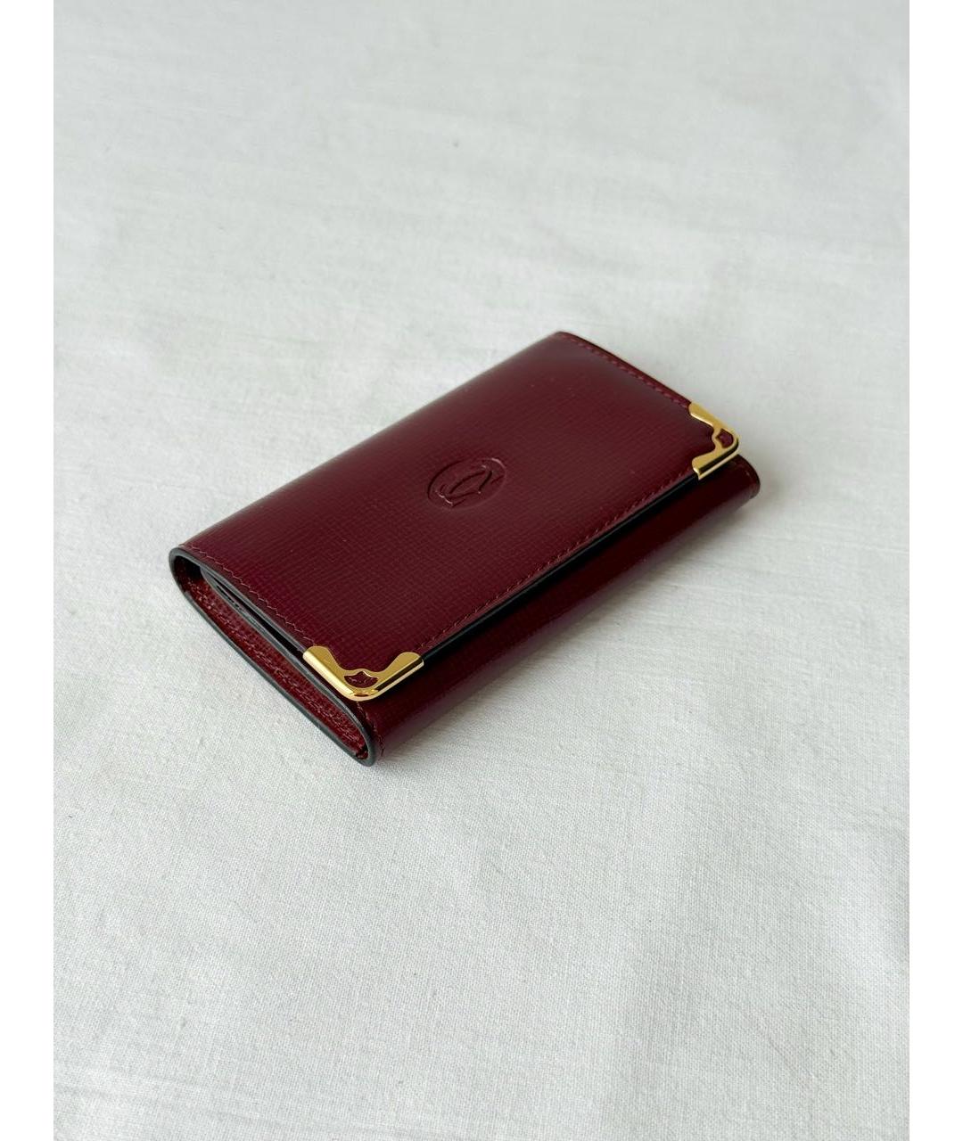 CARTIER Бордовая ключница, фото 5