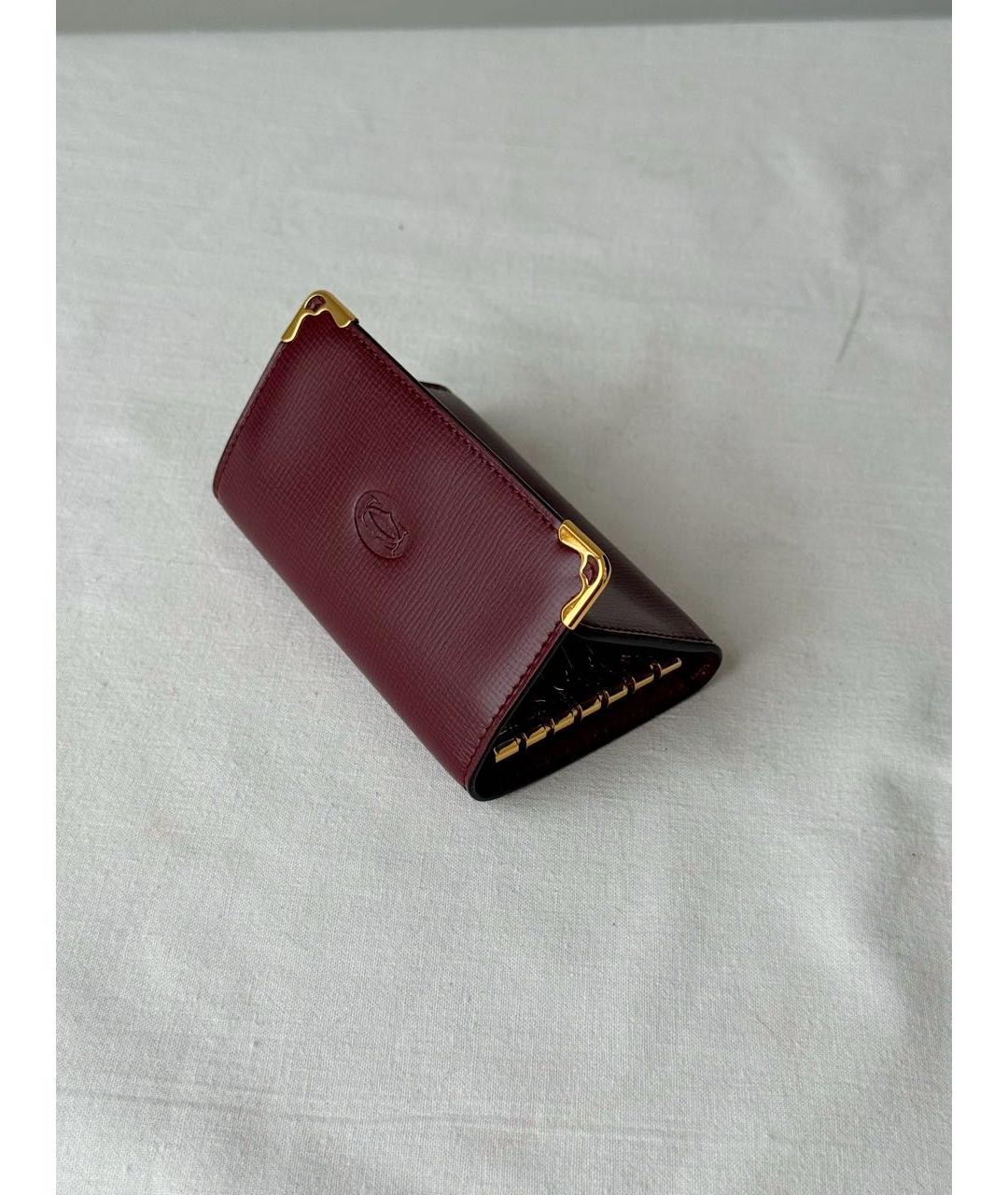 CARTIER Бордовая ключница, фото 3