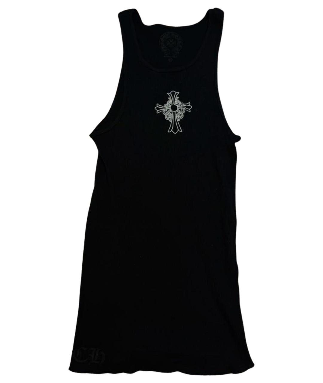 CHROME HEARTS Черная хлопковая майка, фото 1