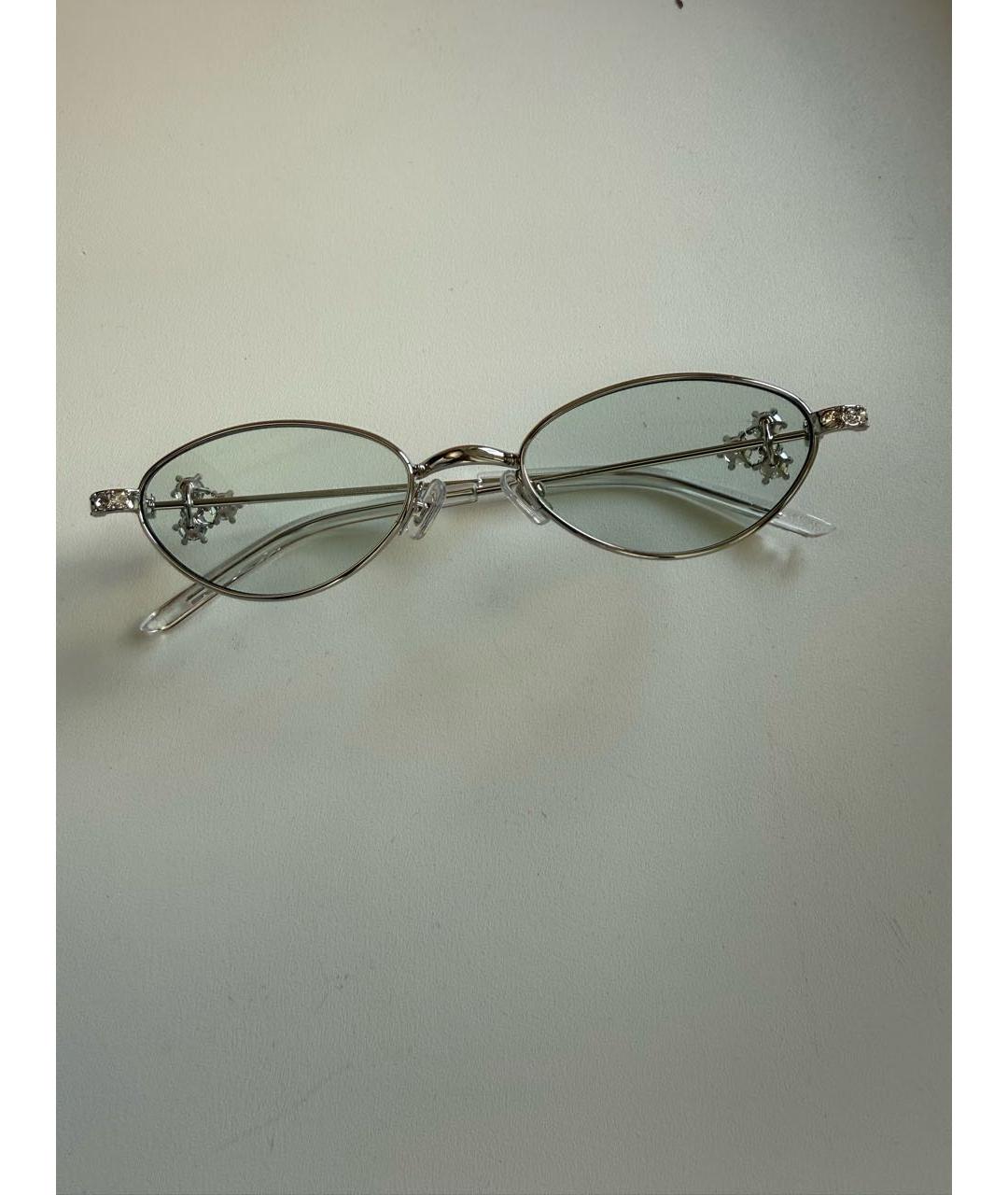 GENTLE MONSTER Серебряные металлические солнцезащитные очки, фото 8
