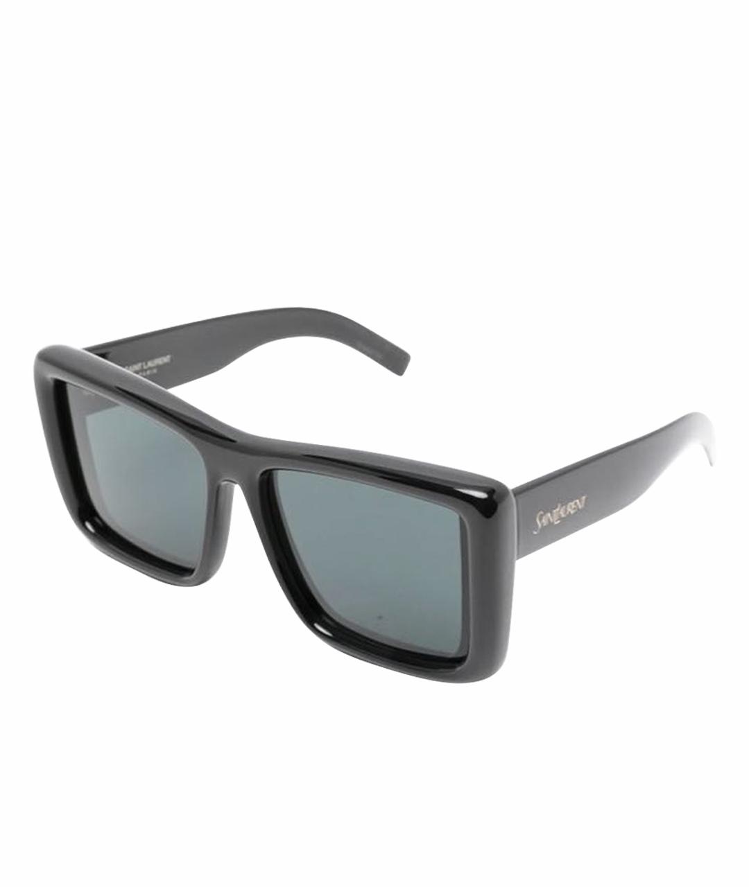 SAINT LAURENT Черные пластиковые солнцезащитные очки, фото 1
