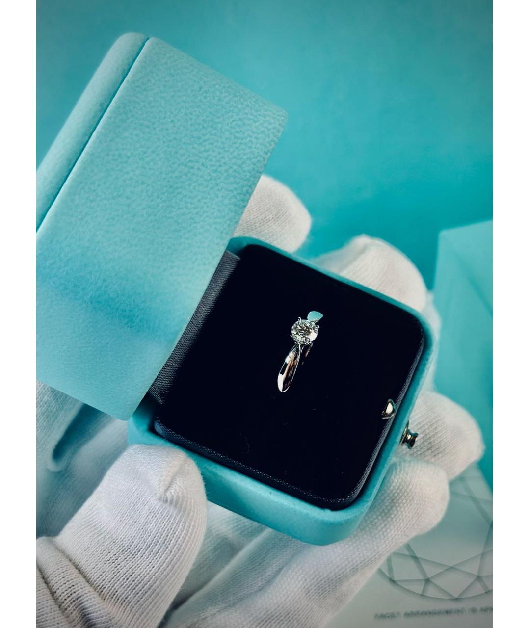 TIFFANY&CO Серебряное платиновое кольцо, фото 3