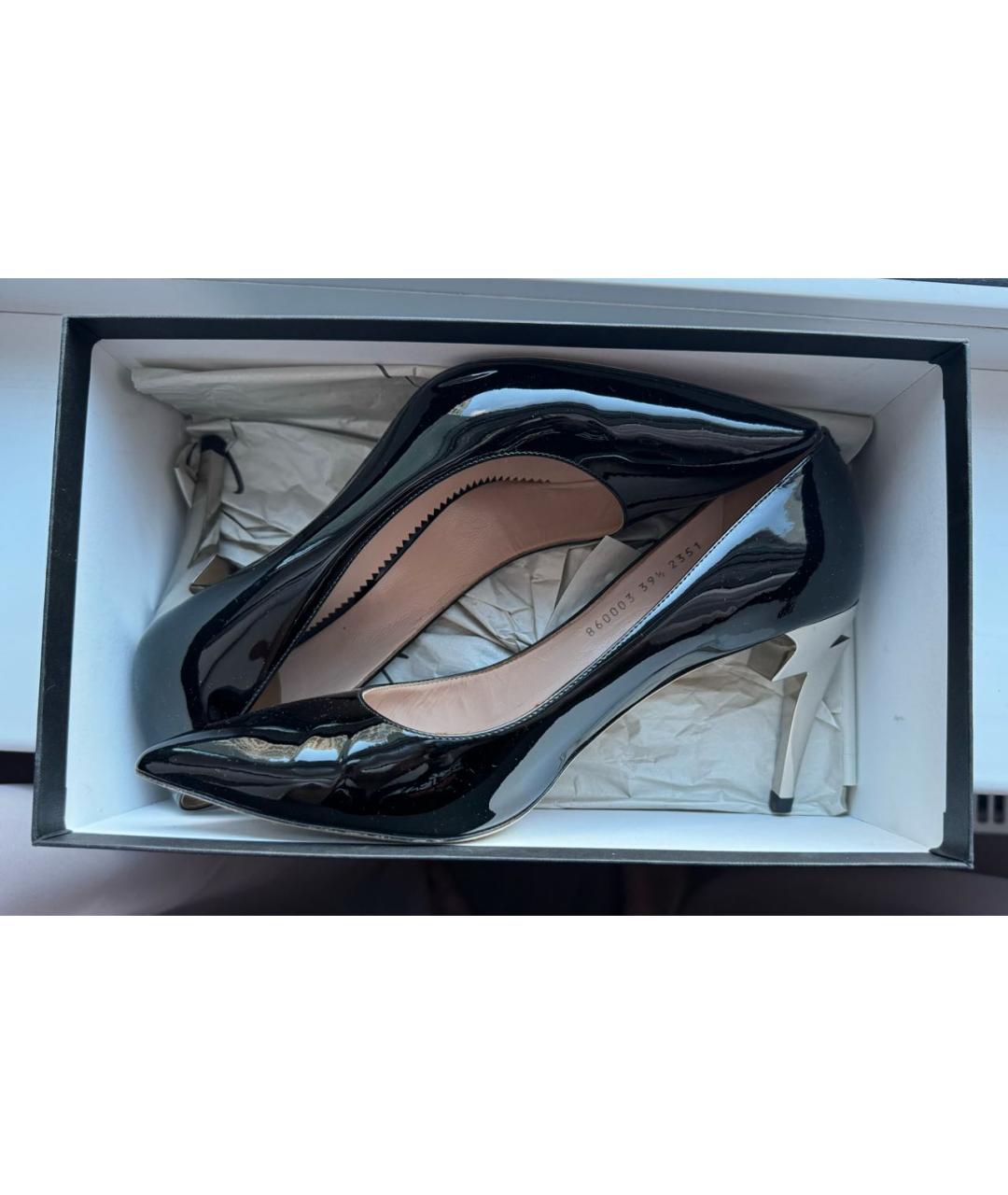 GIUSEPPE ZANOTTI DESIGN Черные туфли из лакированной кожи, фото 2