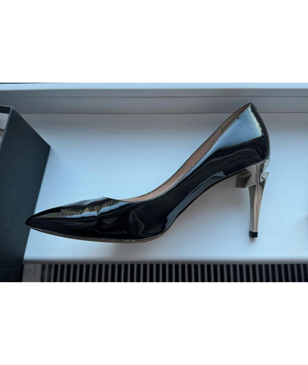 GIUSEPPE ZANOTTI DESIGN Черные туфли из лакированной кожи, фото 5