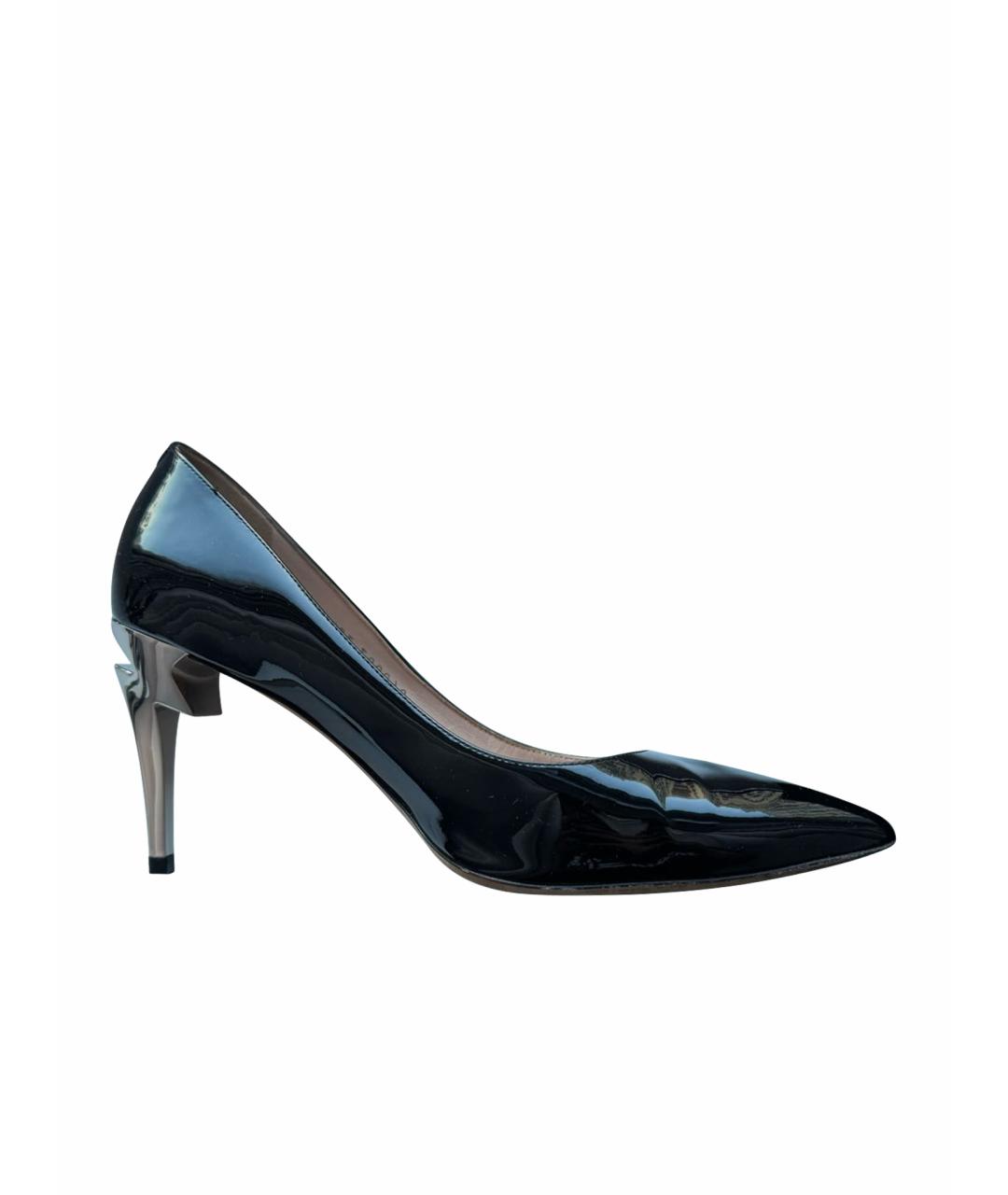 GIUSEPPE ZANOTTI DESIGN Черные туфли из лакированной кожи, фото 1