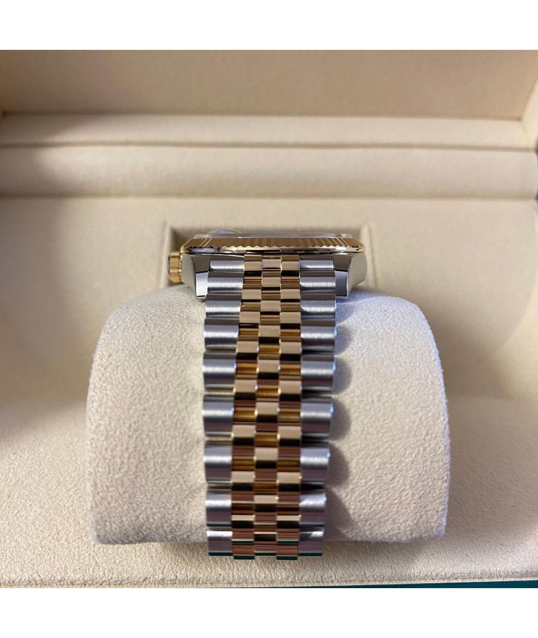 ROLEX Зеленые часы из желтого золота, фото 5