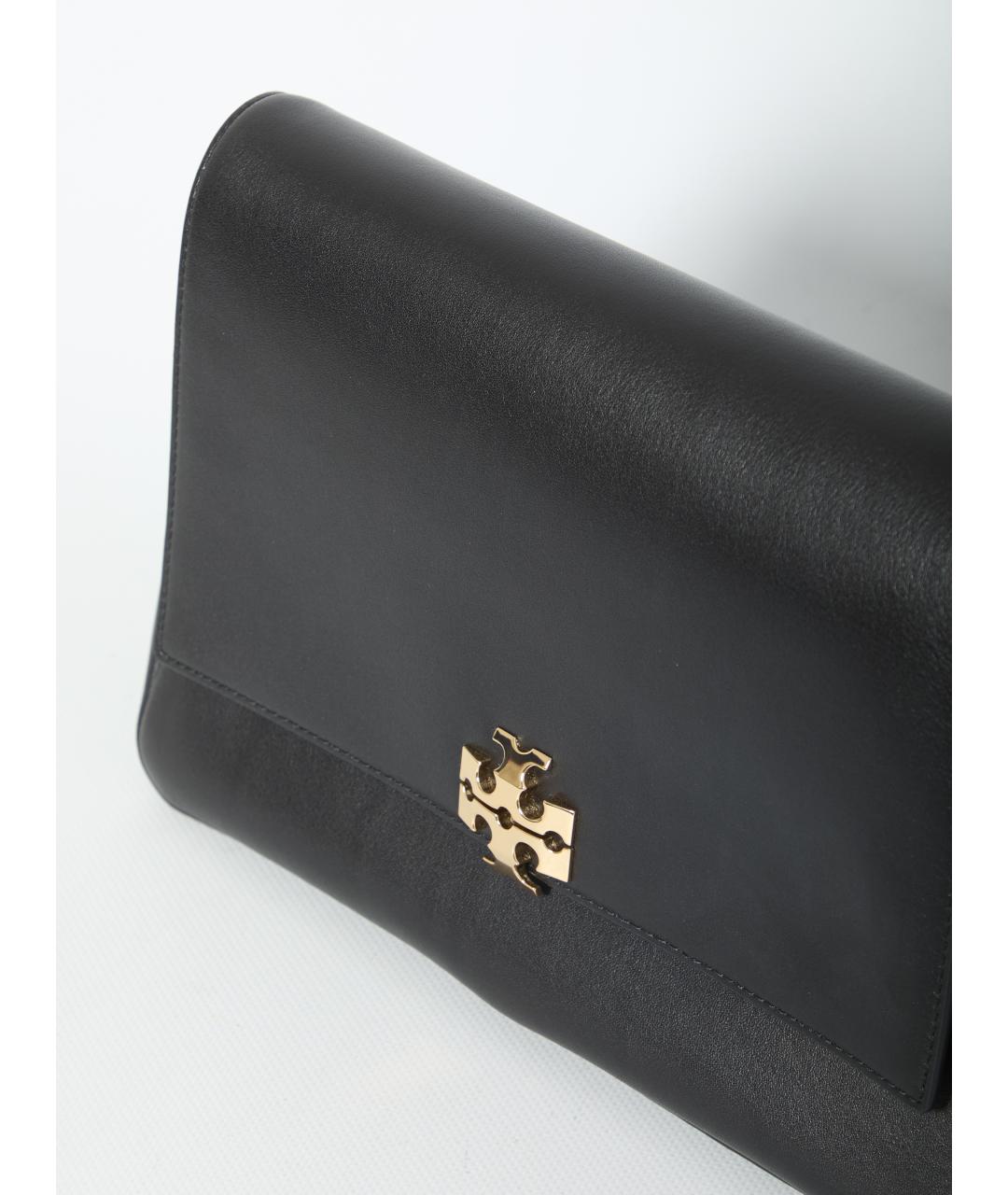 TORY BURCH Черная кожаная сумка через плечо, фото 4