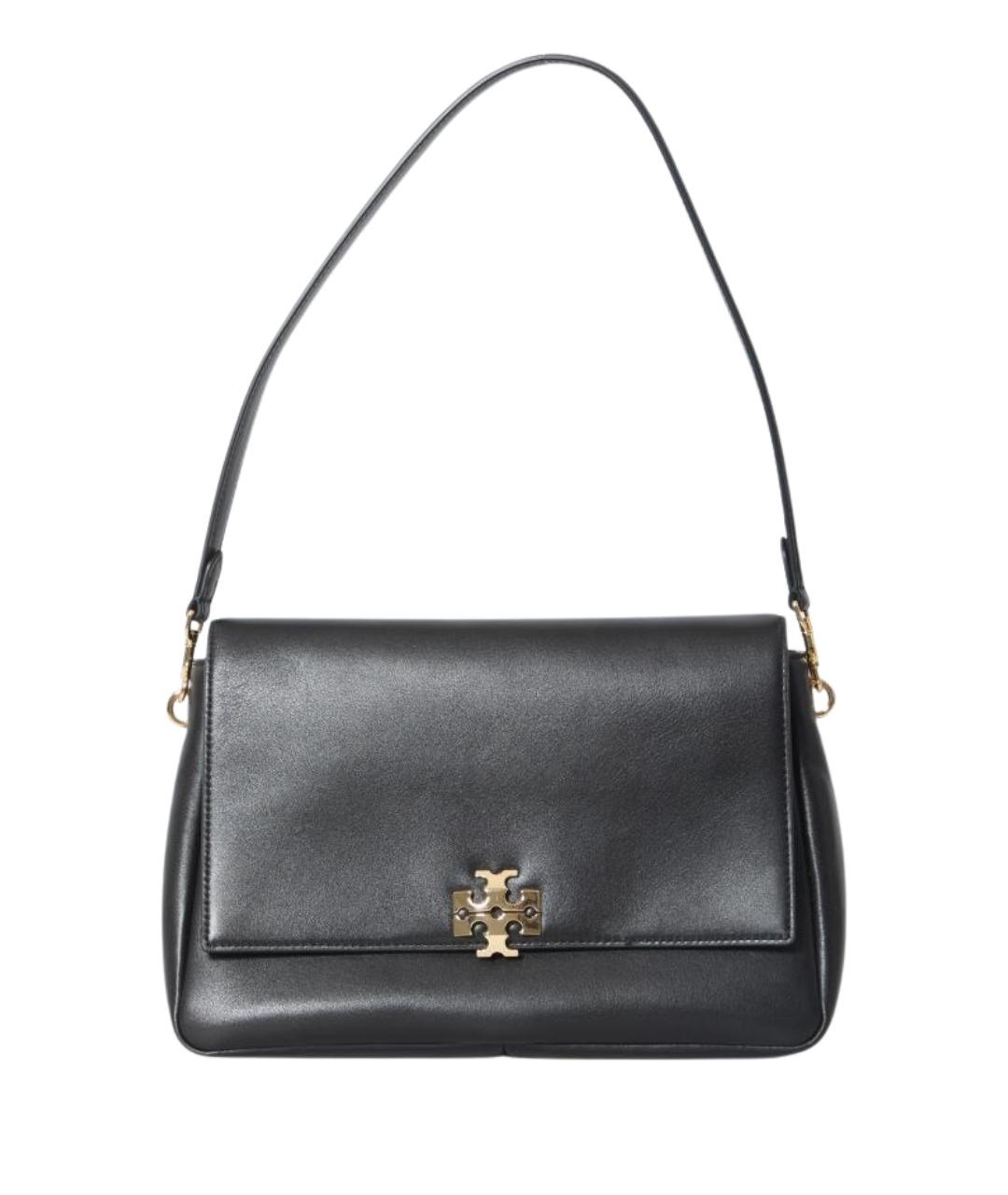 TORY BURCH Черная кожаная сумка через плечо, фото 1