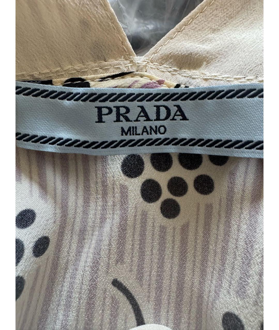 PRADA Мульти шелковый сарафан, фото 5