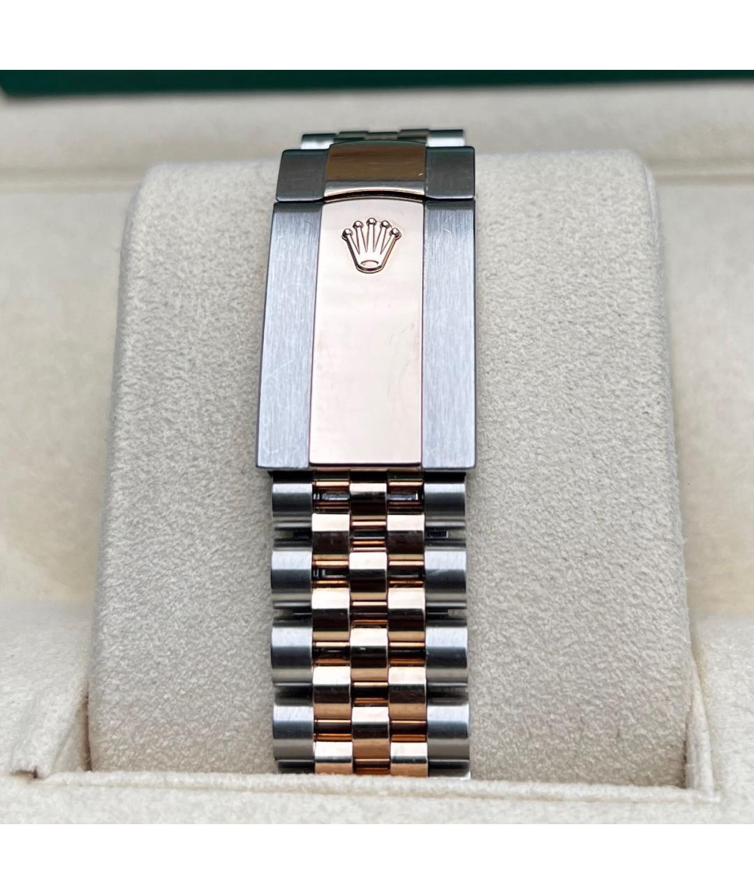 ROLEX Черные часы из розового золота, фото 5