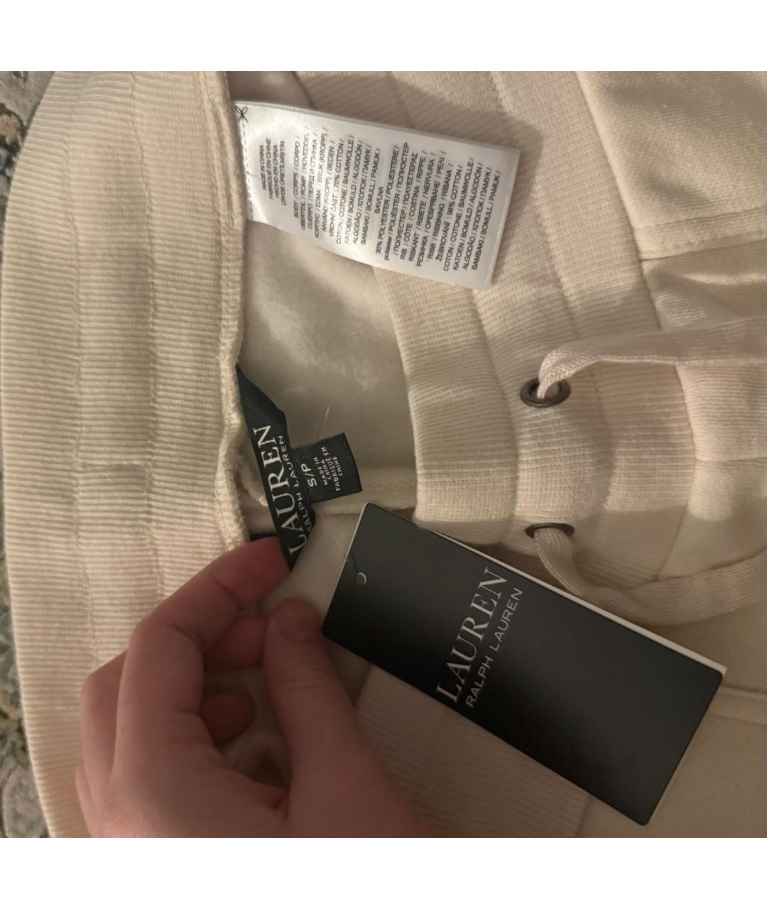 POLO RALPH LAUREN Бежевые хлопковые шорты, фото 3