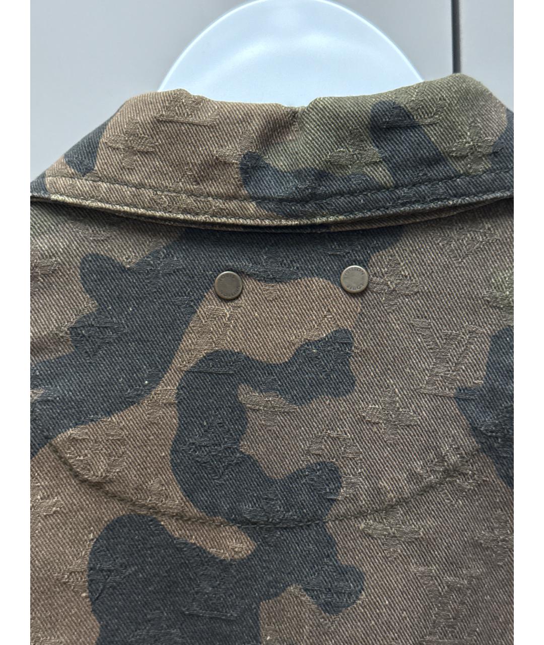 LOUIS VUITTON Хаки деним куртка, фото 5