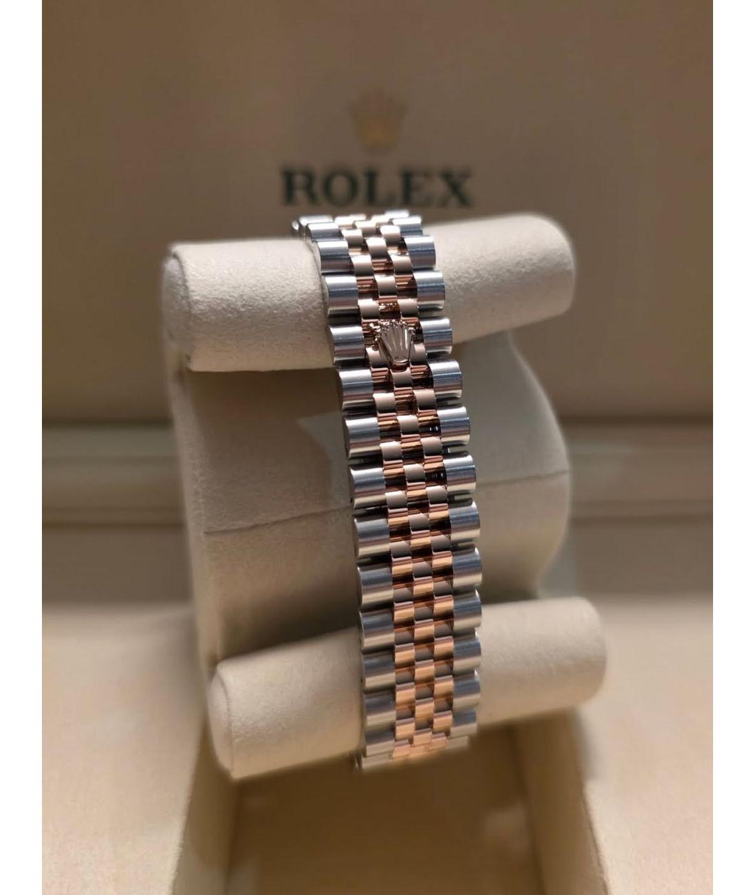 ROLEX Серые часы из розового золота, фото 6