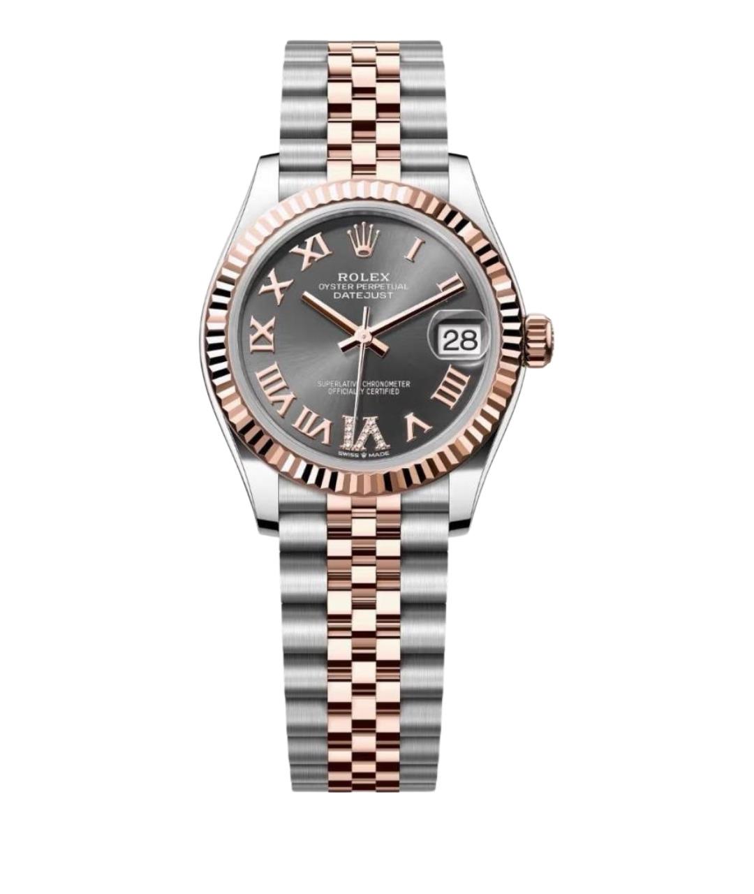 ROLEX Серые часы из розового золота, фото 1