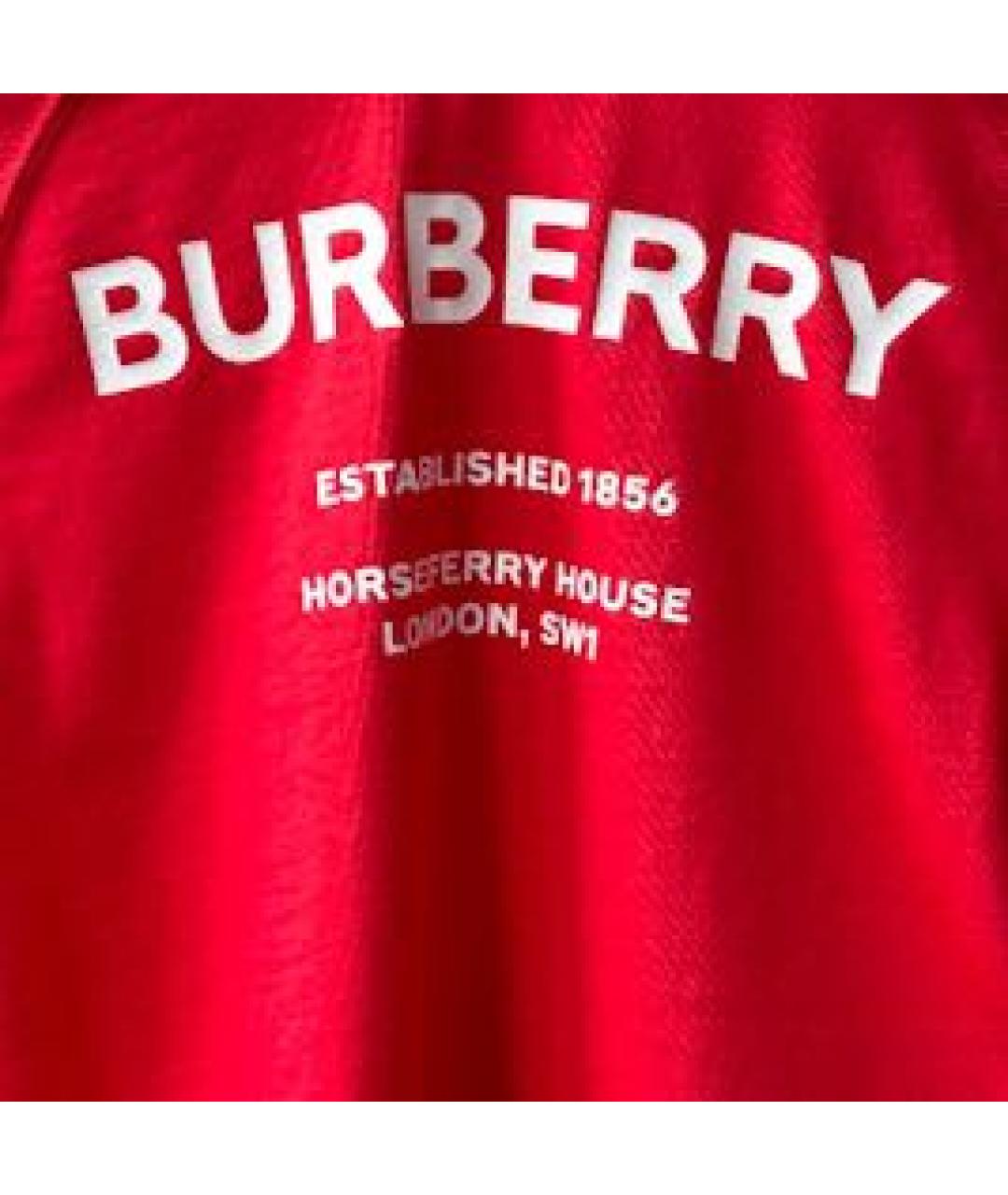 BURBERRY Красная детская футболка, фото 4