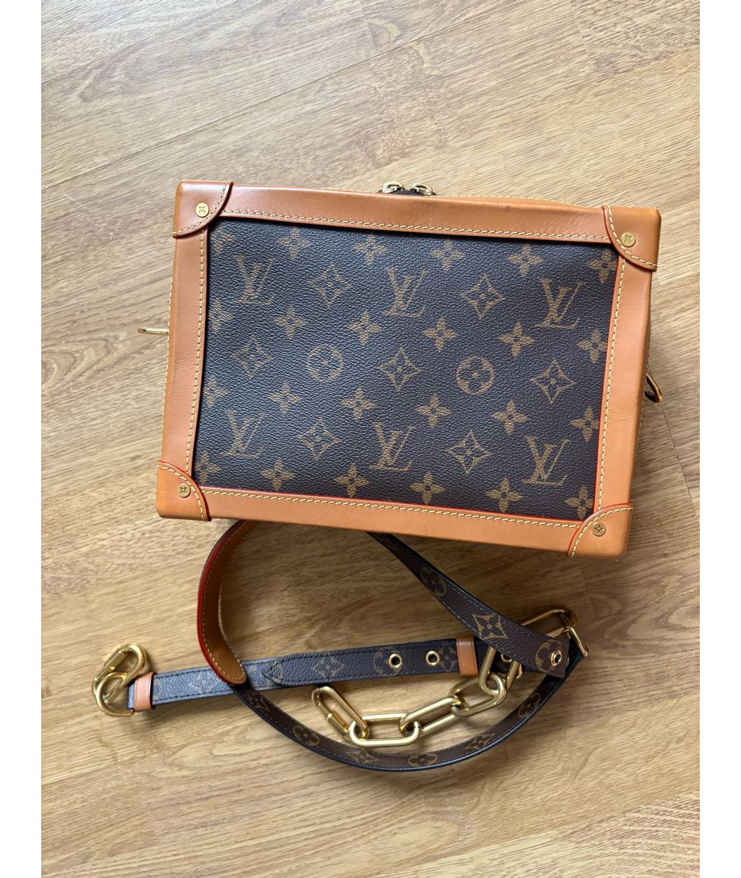 LOUIS VUITTON Коричневая сумка на плечо, фото 2