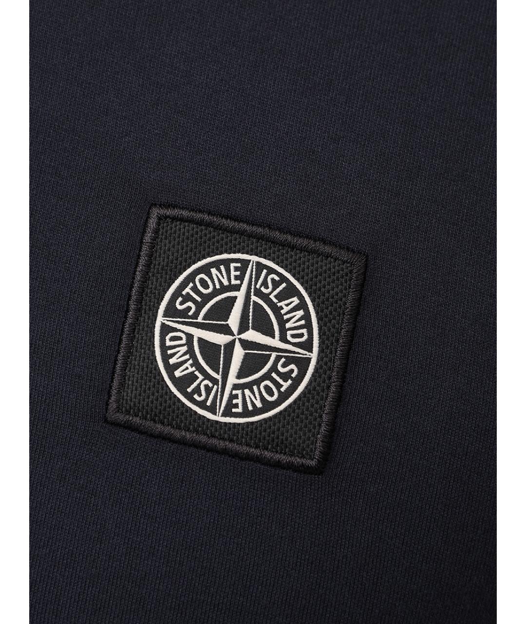 STONE ISLAND Синяя хлопковая футболка, фото 6