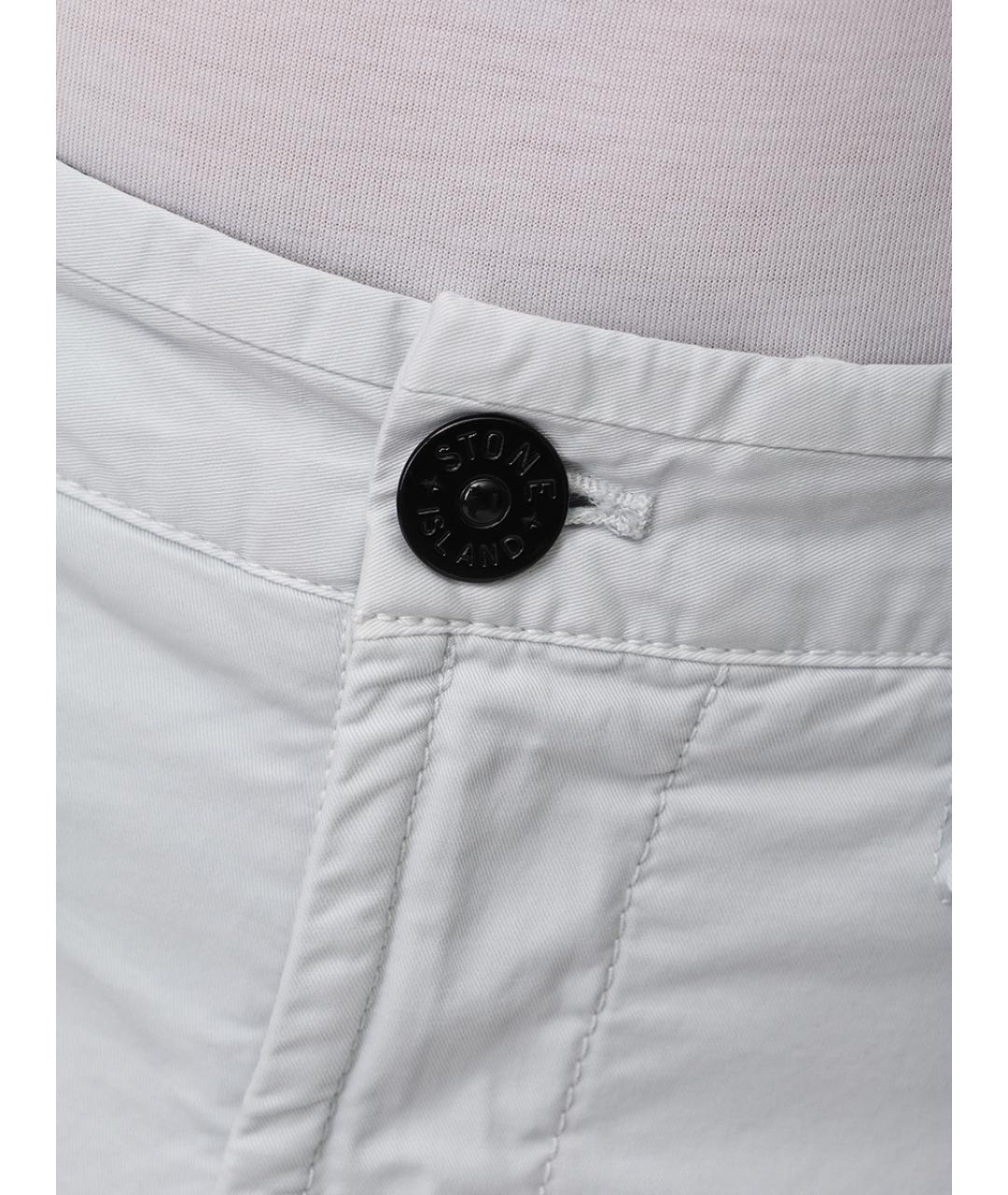 STONE ISLAND Голубые хлопковые шорты, фото 6