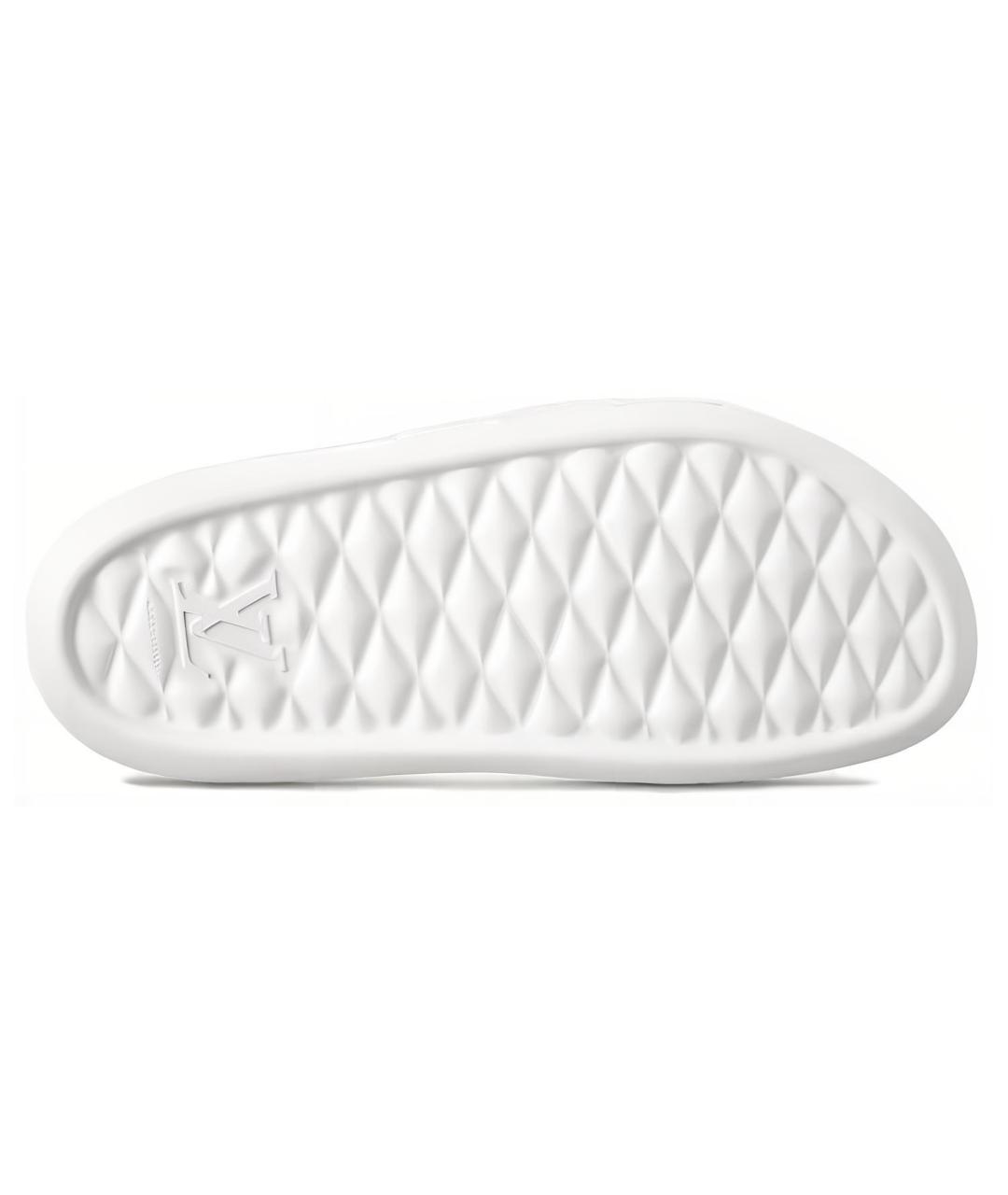 LOUIS VUITTON Белые шлепанцы, фото 5