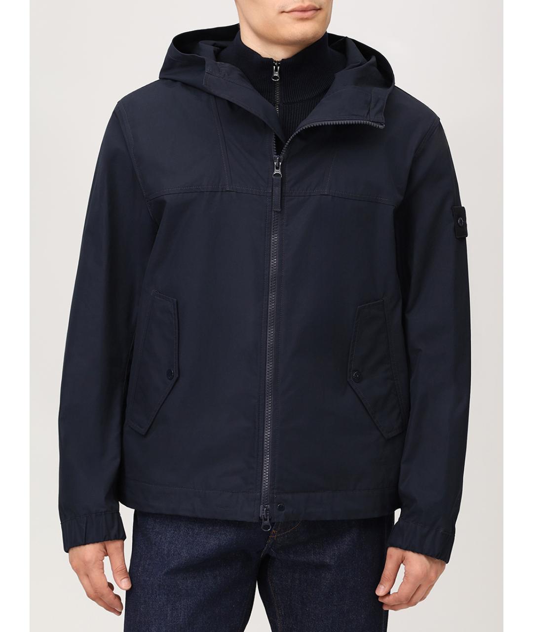 STONE ISLAND Синяя хлопковая куртка, фото 4