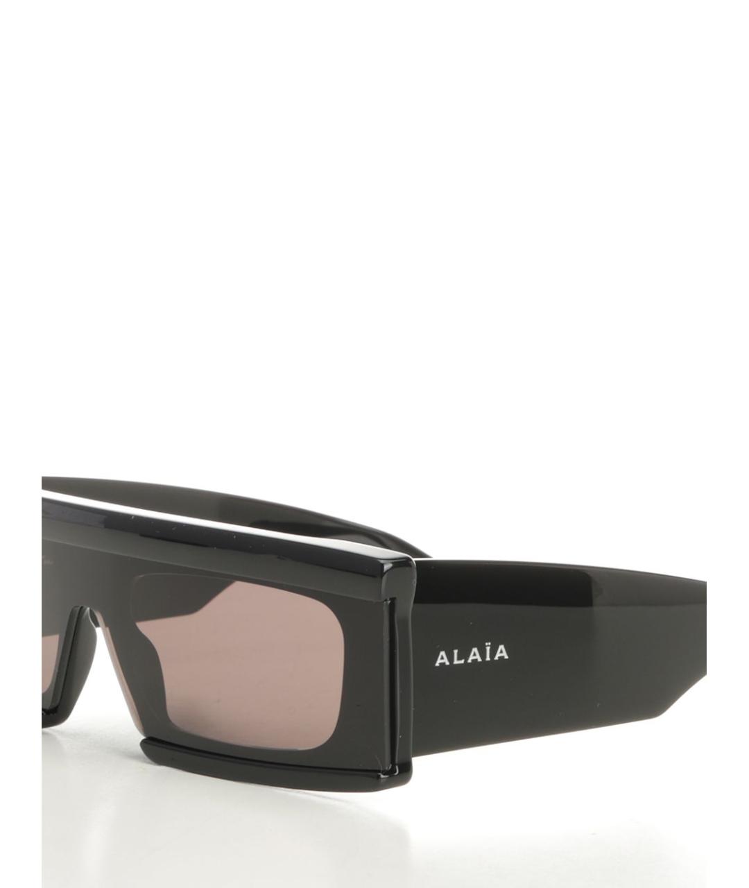 ALAIA Черные пластиковые солнцезащитные очки, фото 3