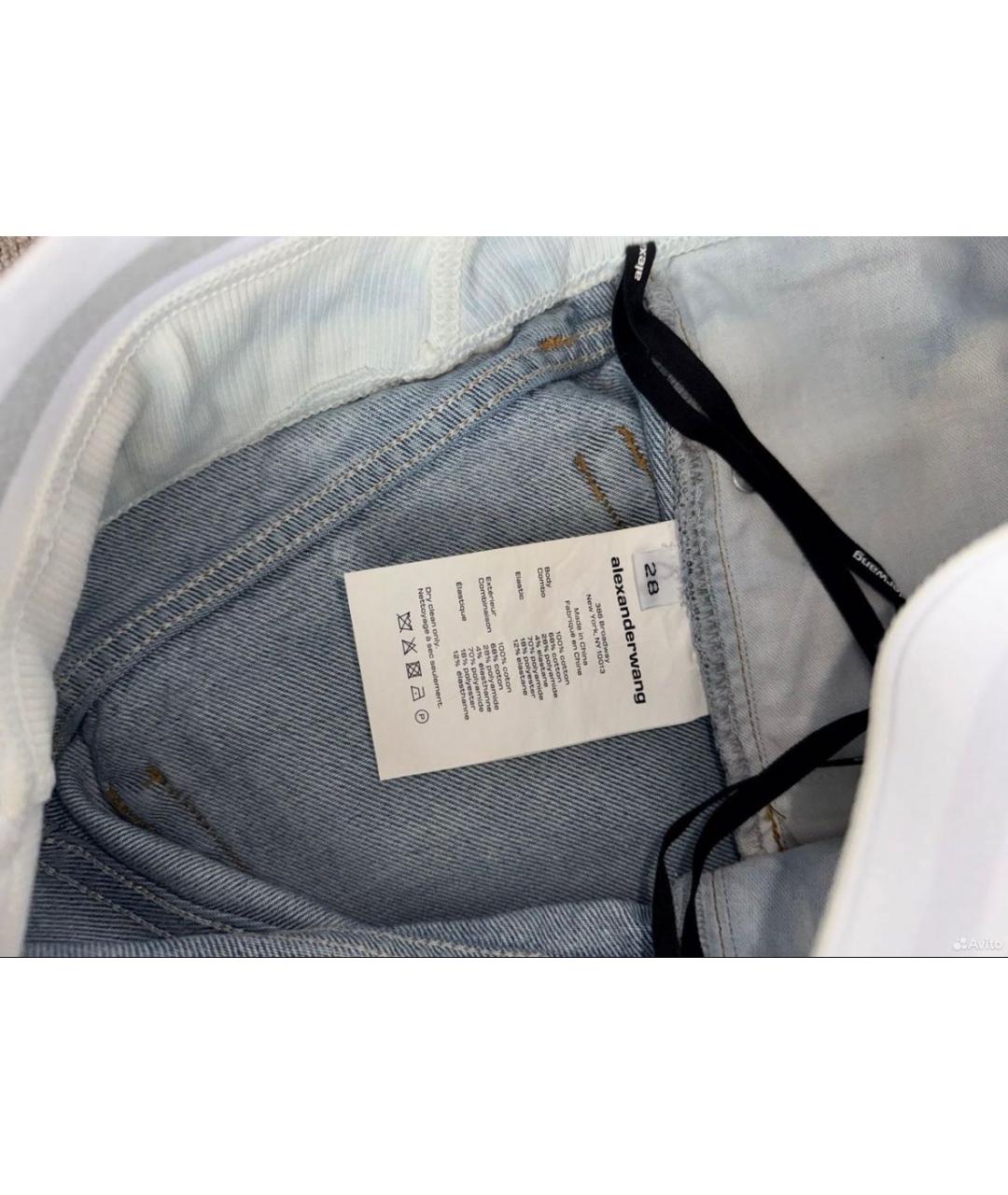 ALEXANDER WANG Голубые деним шорты, фото 3