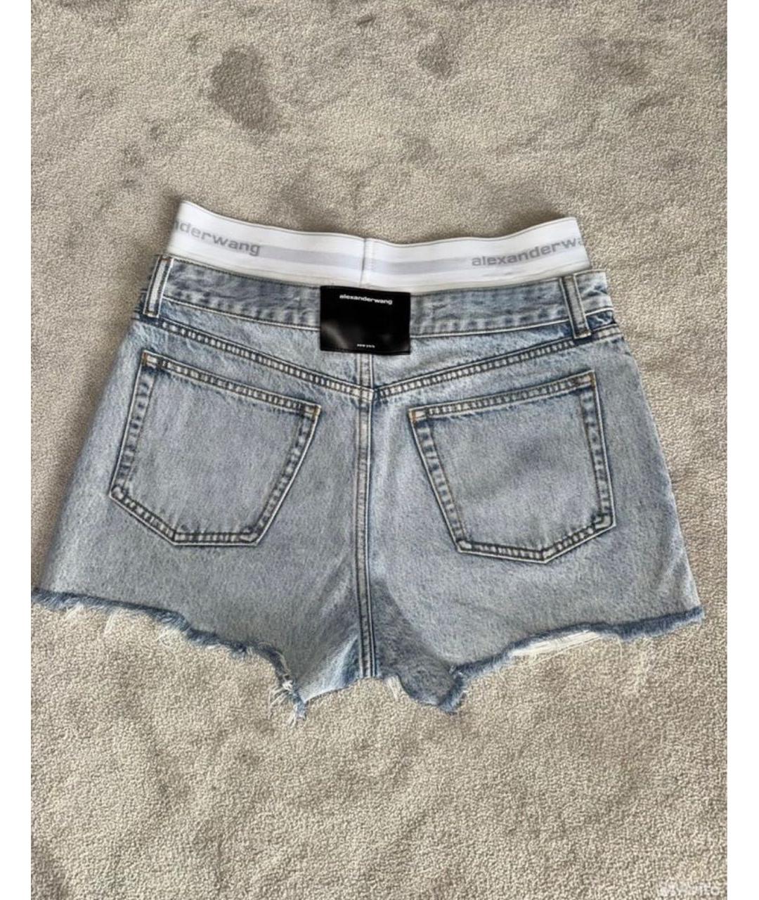 ALEXANDER WANG Голубые деним шорты, фото 2