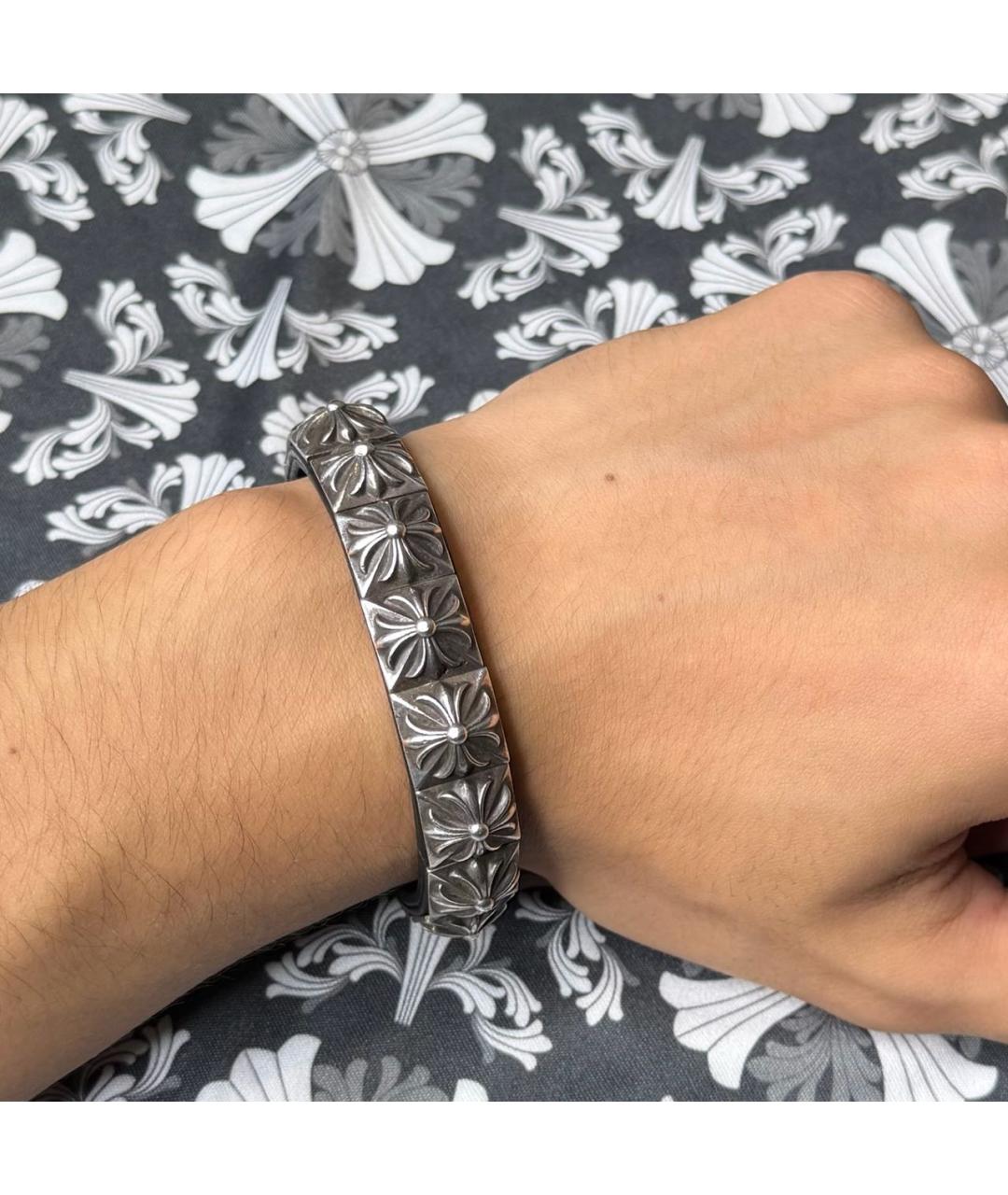 CHROME HEARTS Серебряный серебряный браслет, фото 4