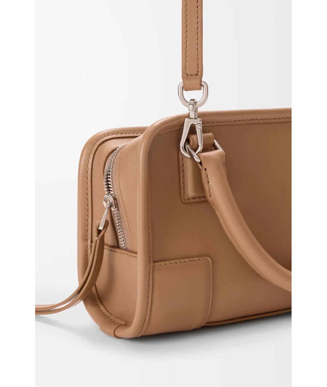 LOEWE Коричневая кожаная сумка тоут, фото 9