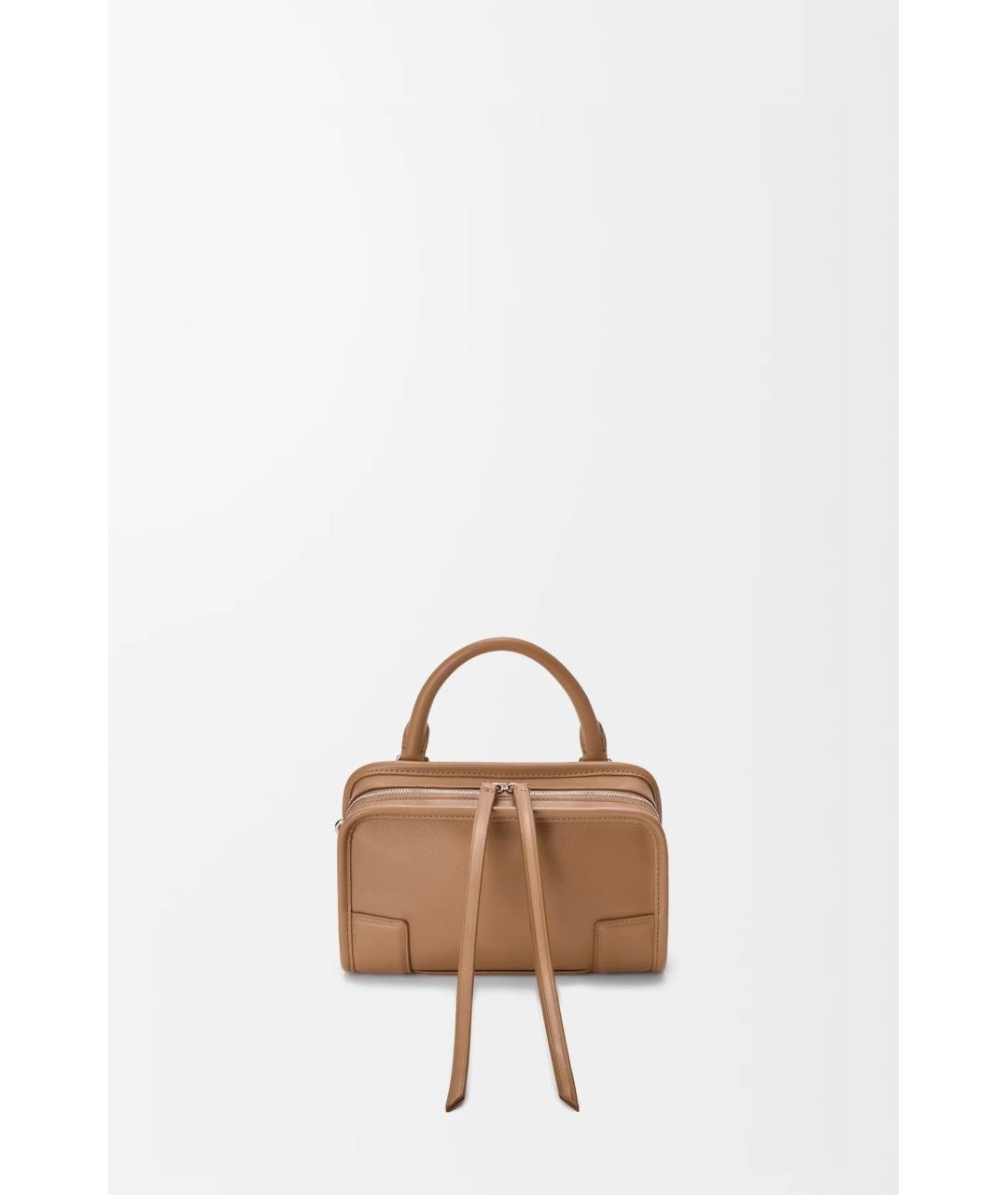 LOEWE Коричневая кожаная сумка тоут, фото 2