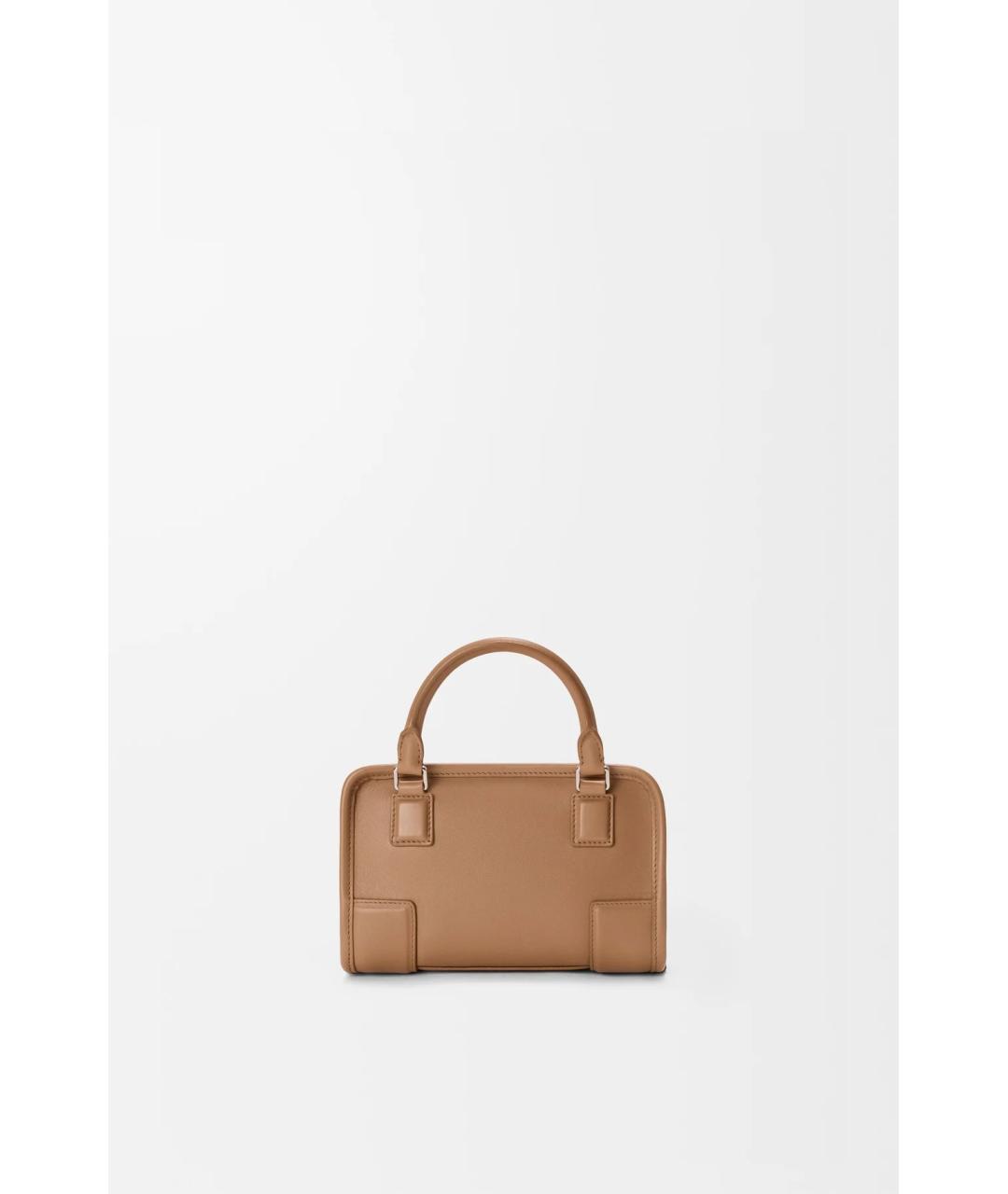 LOEWE Коричневая кожаная сумка тоут, фото 5