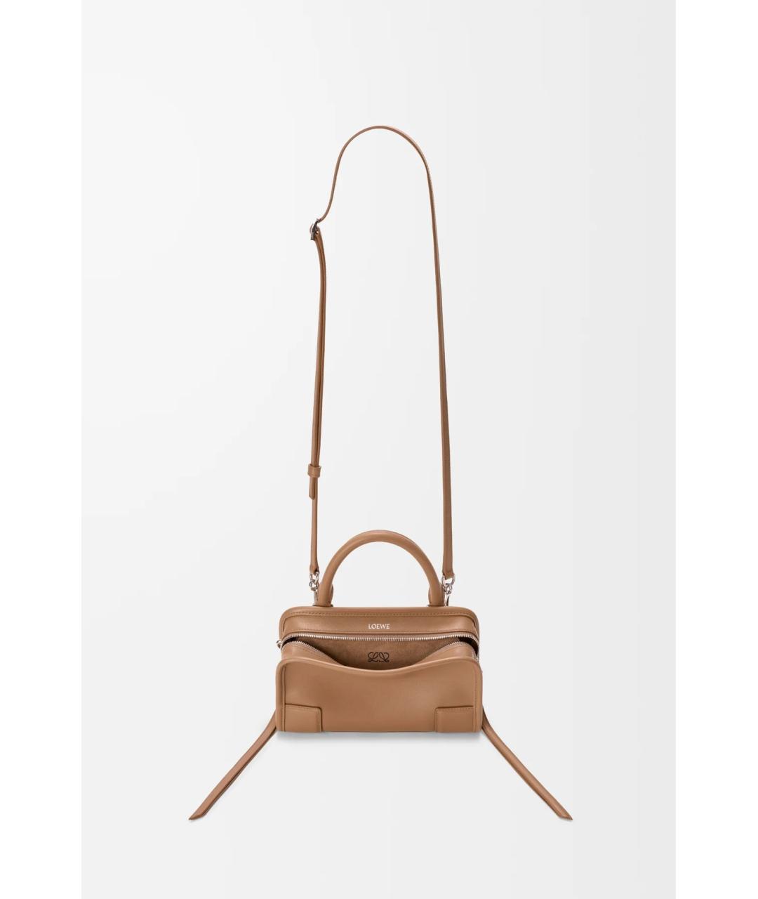 LOEWE Коричневая кожаная сумка тоут, фото 6