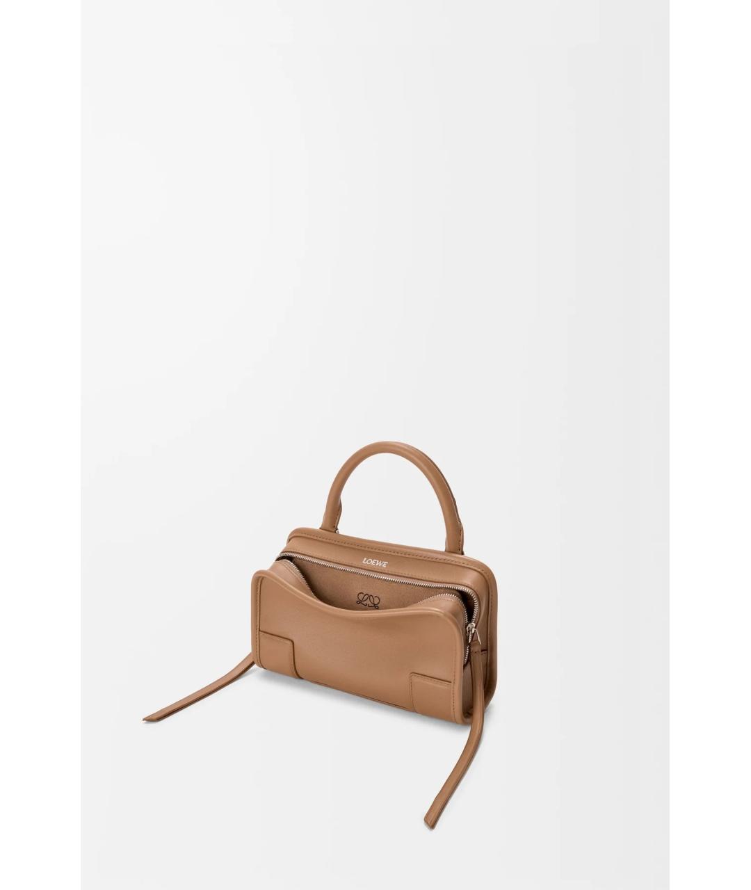 LOEWE Коричневая кожаная сумка тоут, фото 3