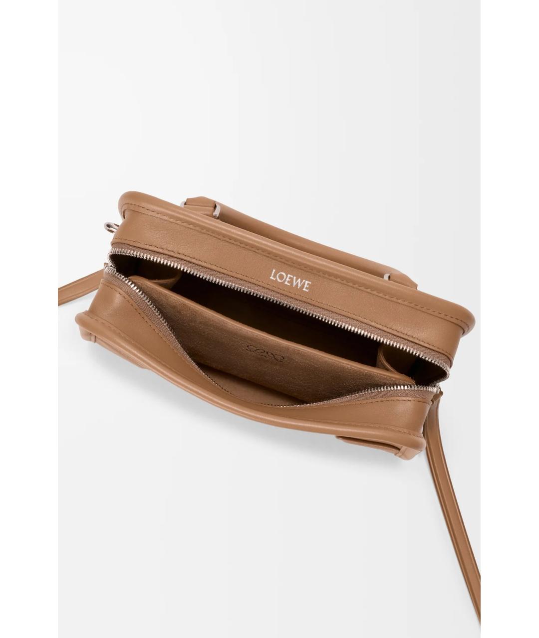 LOEWE Коричневая кожаная сумка тоут, фото 8