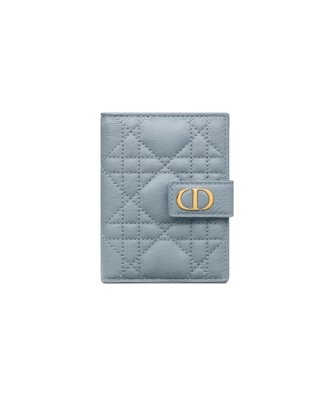 CHRISTIAN DIOR Голубой кожаный кошелек, фото 6