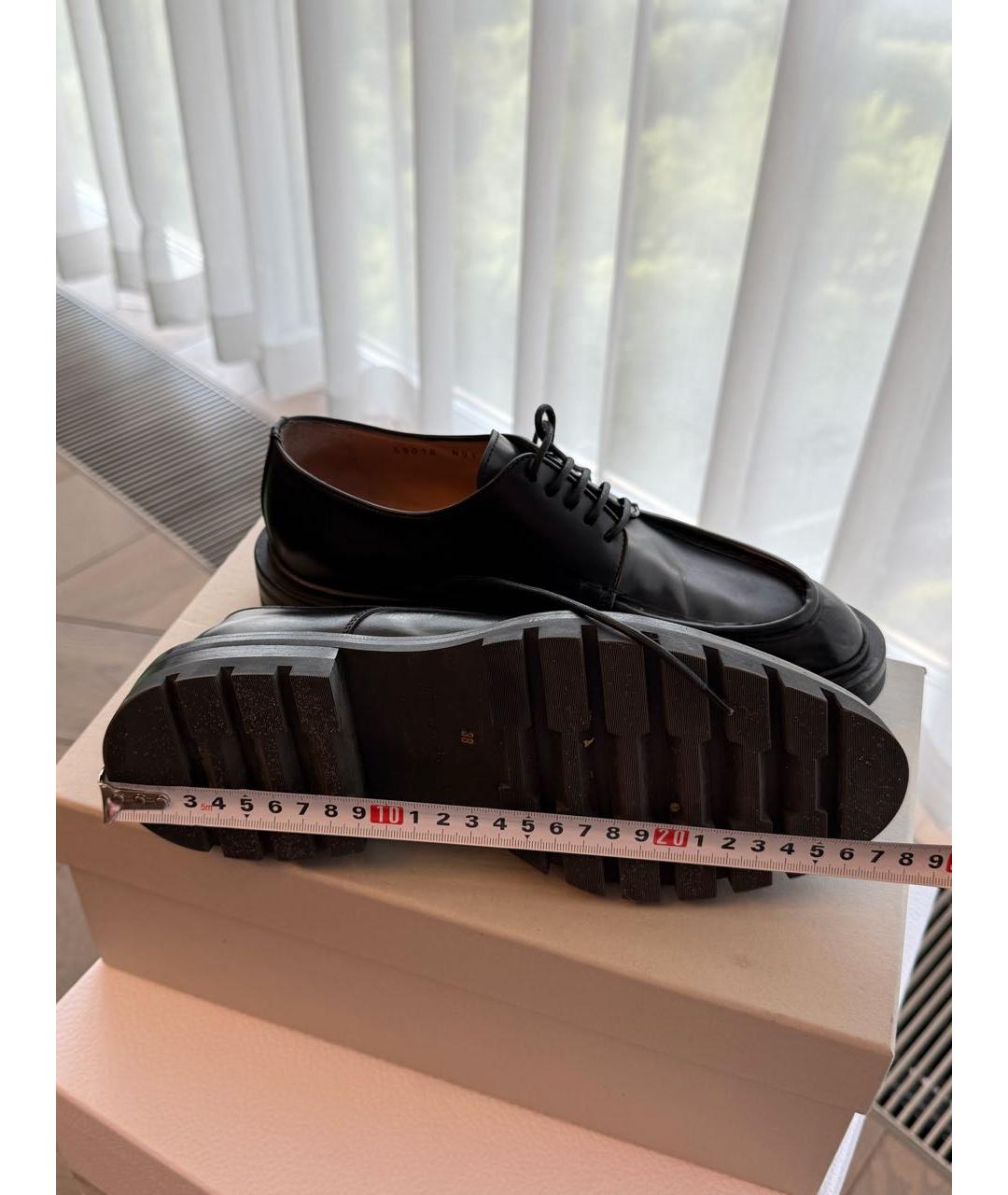 SANTONI Черные кожаные брогги и оксфорды, фото 6