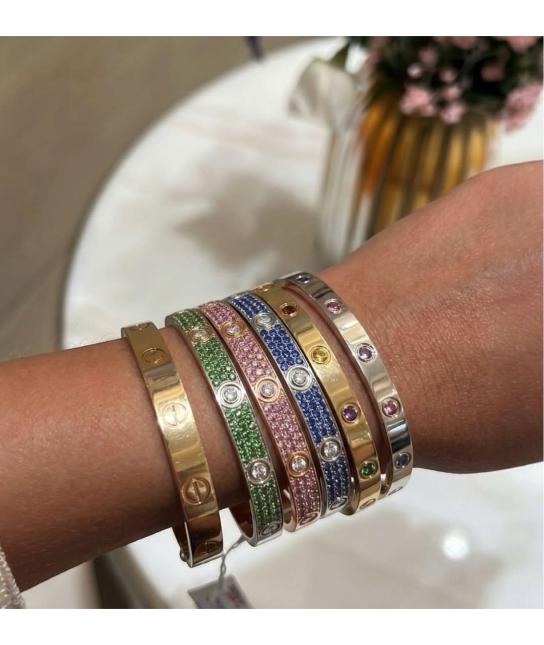 CARTIER Серебряный браслет из белого золота, фото 5