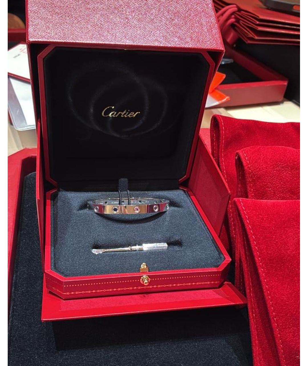 CARTIER Серебряный браслет из белого золота, фото 3