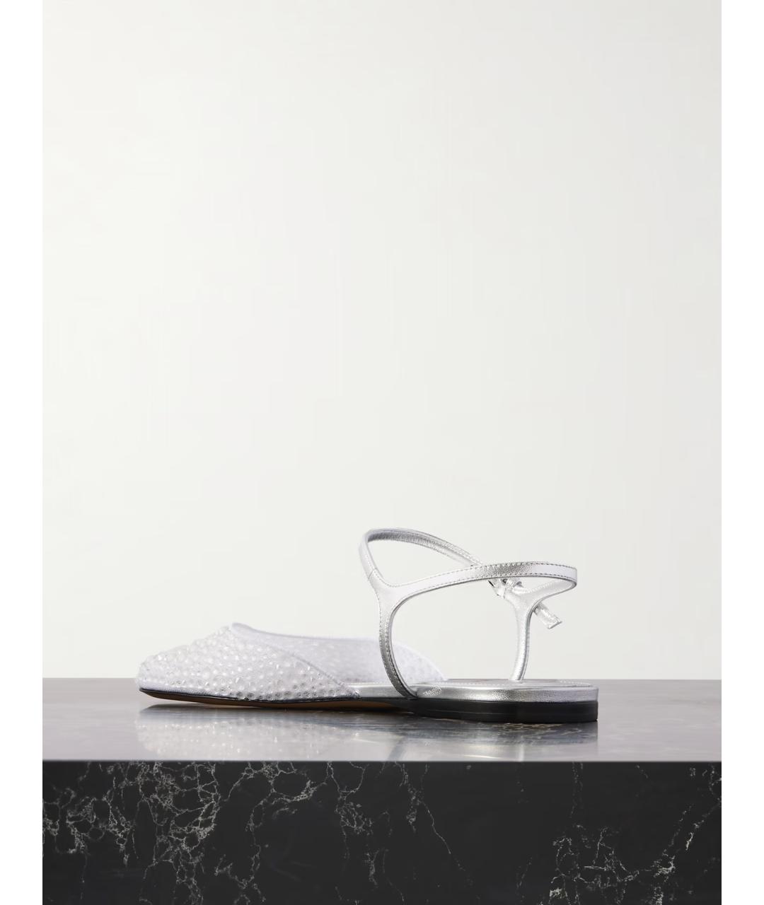 LOEWE Белые текстильные балетки, фото 3