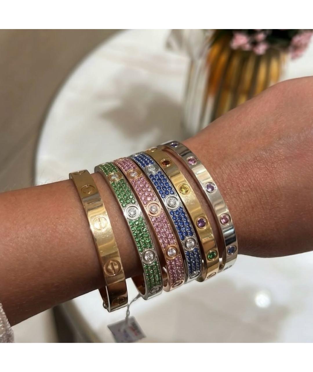 CARTIER Серебряный браслет из белого золота, фото 2