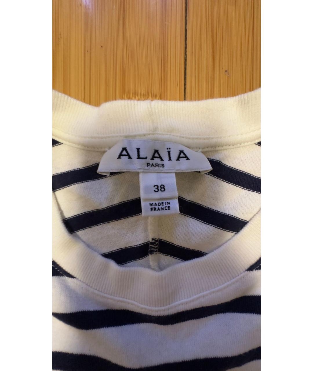 ALAIA Белая хлопковая майка, фото 3