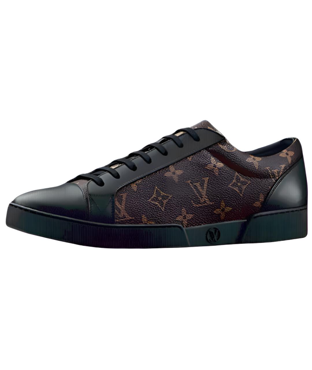 LOUIS VUITTON Коричневые низкие кроссовки / кеды, фото 2