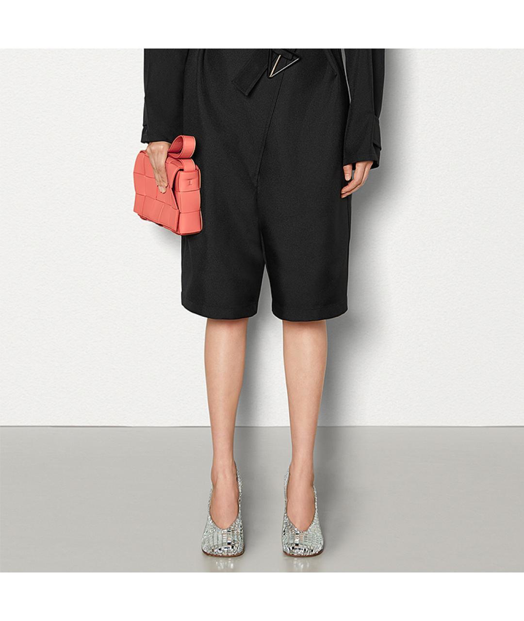 BOTTEGA VENETA Коралловая кожаная сумка через плечо, фото 5